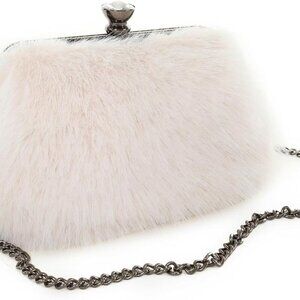 Tote Bag Faux Fur Purses for Women Plush Handbag Fuzzy Shoulder Bag Big Capacity